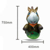 Épais Grand Verre Gonflable Cheval PVC Jouet