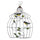 Modern Iron Bird Cage Wall Hanging Decoration   A