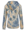 Damen Farbverlauf Batik Farbe Fleece Kapuzenpullover Sweatshirt Pullover Top