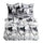 3D Flower Queen King Size Bed Quilt/Duvet Sheet Cover 3PC Set  White Wolf