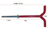 Winter tent pegs fixed nail Dongdiao iceberg ice fishing rod holder screw nail