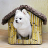 Teddy Hundehütte Haustier Waschbar Häuschen Zwergspitz Bichon Kleiner Hund Haus