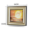 3D Artisitc Moving Sand Glass Art Picture Frame Wall Hanging   blooming flowers