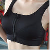 Shockproof sports bra running fitness wicking zip-front vest yoga aerobics bra