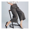 Ninth Loose Pants Blending All-match Casual Seventh Trousers grey S