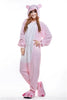 Unisex Adult Pajamas Cosplay Costume Animal one piece sleepwear Suit Pink Pig