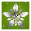 Acrylic Home Sticking Wall Clock Five-pointed Star Flower