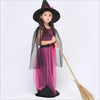 Witch Girl Costume Child Party Dress Up Halloween Child Costume Fancy Dress