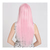 55cm Lisse Cosplay Anime Épaisseur Perruque Rose Cheveux Bonnet