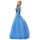 Blue Woman Refinement Costume Full Dress Halloween Cosplay   F