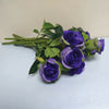 10pcs European Style Vivid Bridal Wedding Artifical Flowers rose Bouquet