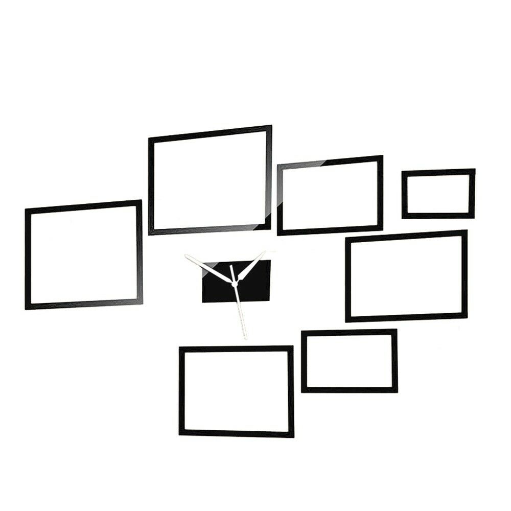 Acrylic Mirror Creative Home Decoration Frame Wall Clock