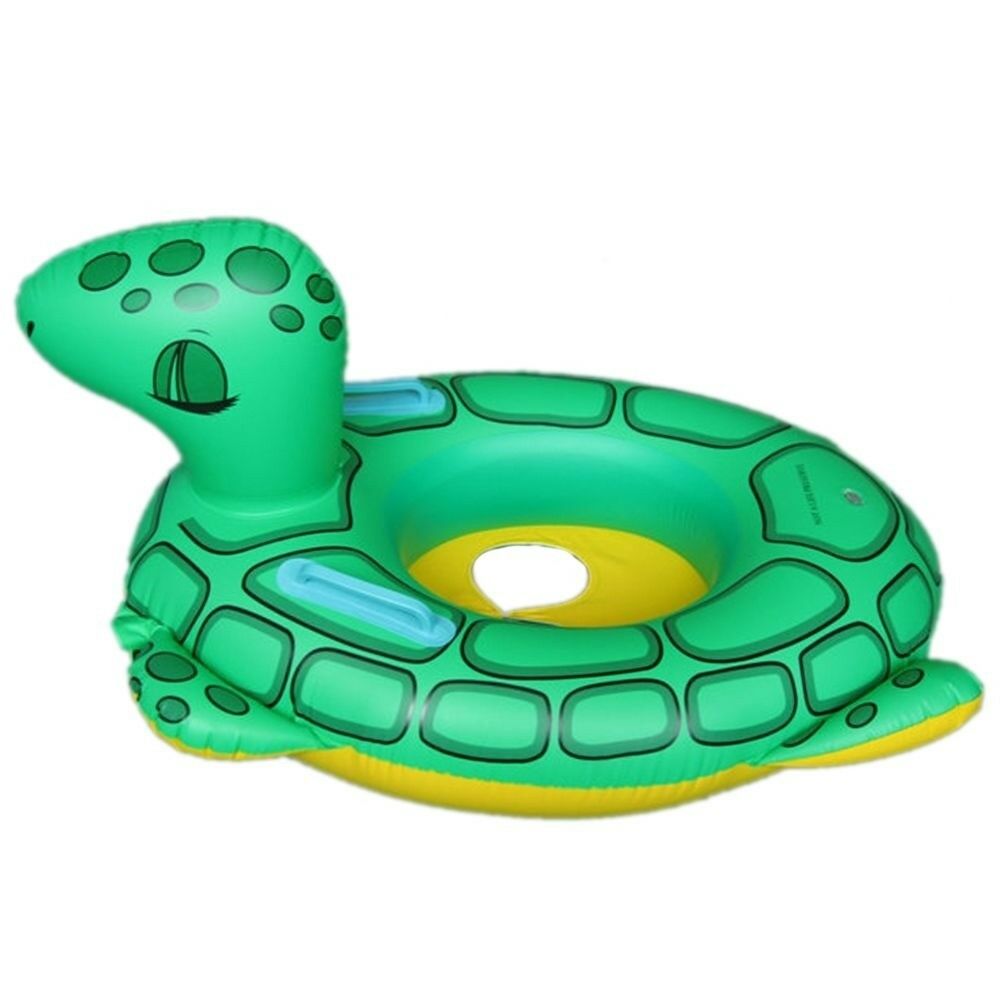 Green Turtle Cartoon Inflatable Water Taxis Swim Ring Toy