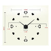 Diy Horloge Murale Acrylique Collage Super Grande Taille Salle à Manger Creative