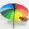 Rainbow Umbrella with Straight Shank Wedding Party Favor