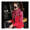 Winter Fashionable Short Thin Light Down Coat Woman   red