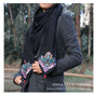 New Linen Embroidery Scarf Woman National Style Scarf Original Applique Opposite