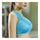 Breathable Letters Bra Shockproof Wireless Fitness Yoga Sports   light blue