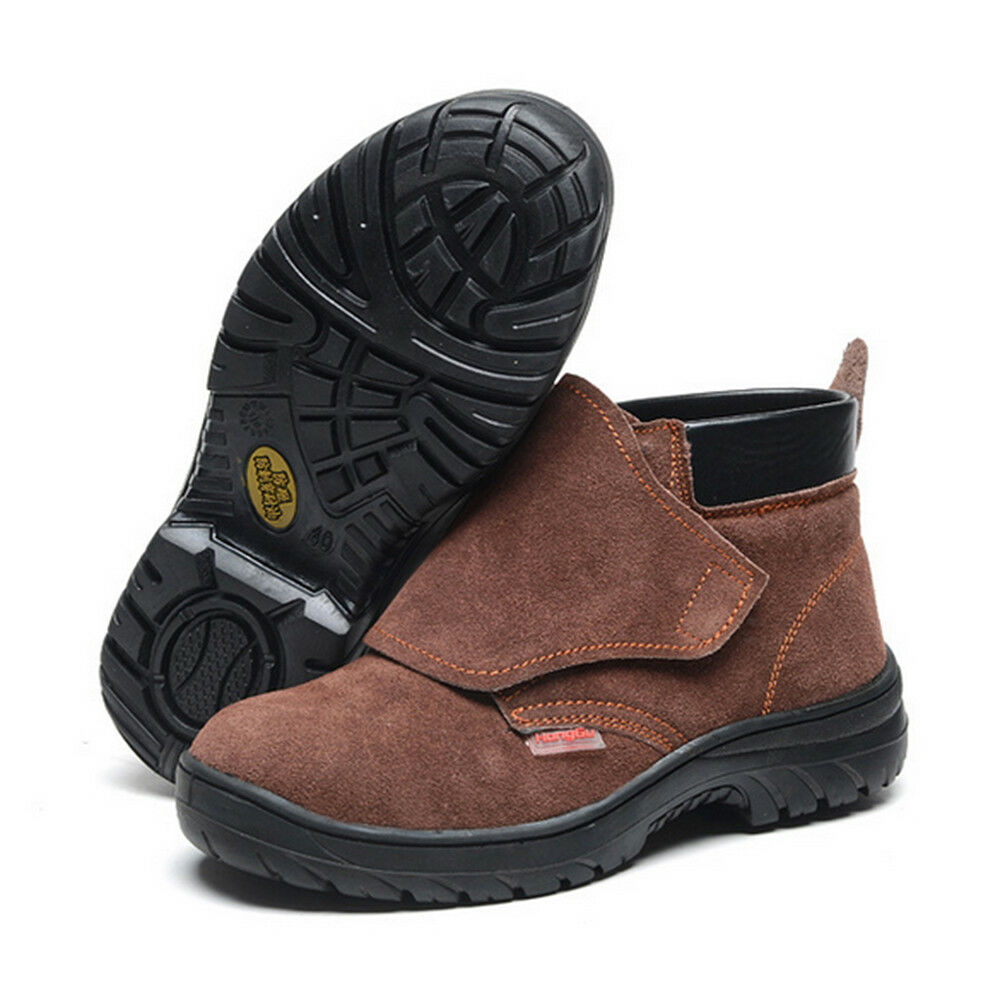 MENS' Work Safety Shoes Smash-proof Penetration-resistant Welder  Boots high cut