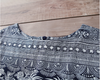 Boho Pteris Floral Highlander Linen Tunic Dress