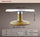 Cake Decorating turntable 10-inch aluminum alloy skid cake rack golden base