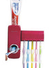 Automatic Toothpaste Dispenser  5 Toothbrush Holder Set Wall Mount Stand