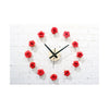 Precioso Flor Romántico Rosa Bricolaje Reloj de Pared Campo Simple