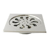 Sus304 Acier Inoxydable 15cm Carré avec 110mm Tube Déodorant Drain de Sol Us