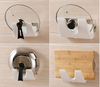 Kitchen Pan Pot Lid Cover Rack Holder Wall Storage