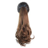 Wig Horsetail Lace-up Long Curled Hair