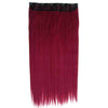 60cm Extension de Cheveux Pièce Dégradé Morceau Long Droit 55 Couleurs
