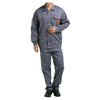 Gris con Naranja Bloque Trabajo Equipo de Protección Uniforme Soldador Chaqueta