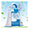 USB 1200mA Rechargeable Silent Penguin Portable Fan   Pink