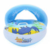 Bébé Bouée Anneau Épais PVC Enfants Crabe Réglable L'Ombre Du Soleil Flottant