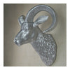 Sheep Head Wall Hanging Decoration Plastic silver