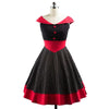 Hepburn Style Vintage Dress Backless Polka Dot
