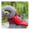 Pet Dog Cotton Coat Checks Pattern   red