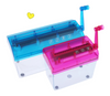 Mini A6  Paper Shredder Manual Paper Cutter Shredder Tabletop Shredder Pink