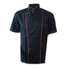 Short Sleeve Kitchen Cooker Working Uniform Chef Waiter Waitress Coat Jacket