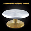 Kuchen Dekoration Plattenspieler 10-inch Aluminiumlegierung Rutsch Ständer Gold