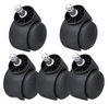 5x 50mm  2" Swivel Castors Wheels Office Chair Caster 30kg/66lbs