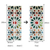 New 3D DIY PVC Waterproof  Door Wall Sticker Kaleidoscope qd015