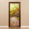 Neuf 3d Diy PVC Imperméable Porte Autocollant Mural Pierres Rue Qd055