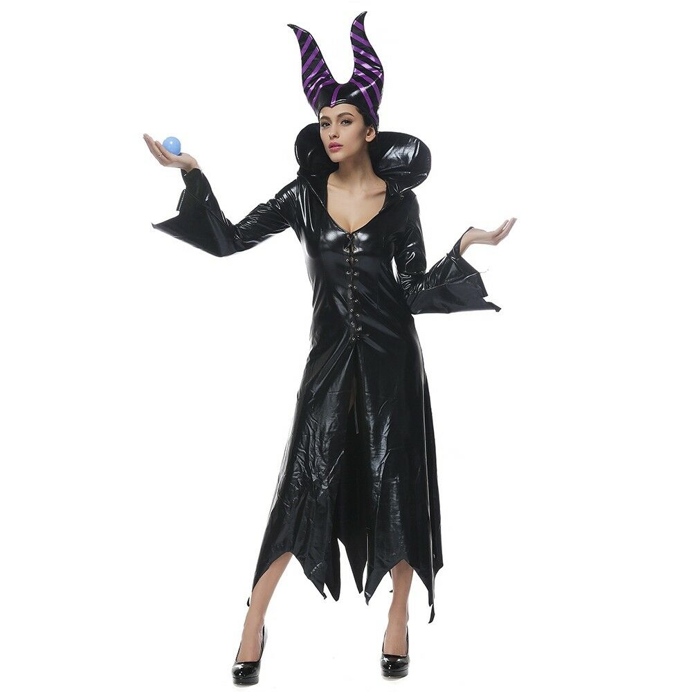 Black Queen  Woman Refinement Costume Cosplay Party Witch Cosplay