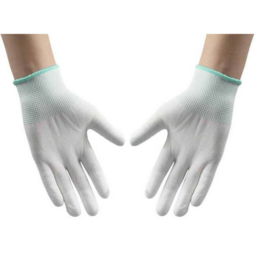 1 pair Work Protection Nyron PU Glue Gloves Anti-static 21cm