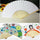 Folding Fan Paper Fan Hand Painted Plain Color Fan