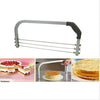 Grand 3 Lames Réglable Coupe Gâteau Roulette Planeuse Industrie Standard