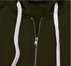 Femmes Fermeture Éclair avant Long Molleton Capuche Veste Sweatshirt