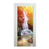 Door Sticker New 3D DIY PVC Waterproof  Door Wall Mural Waterfalls qd040