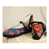 Old Beijing Cloth Embroidered Shoes Strong Cloth Soles Poeny